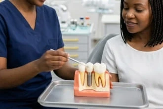 Dental implant procedure at Garden Family Dental Centre