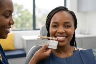 Teeth whitening treatment at Garden Family Dental Centre